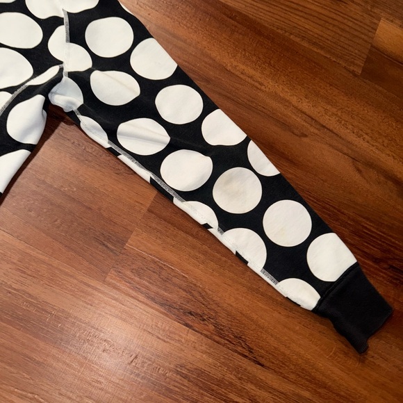 Lululemon Scuba Hoodie 8 Black White Polka Dot Full Zip Jacket Fleece Sweatshirt - Picture 11 of 15